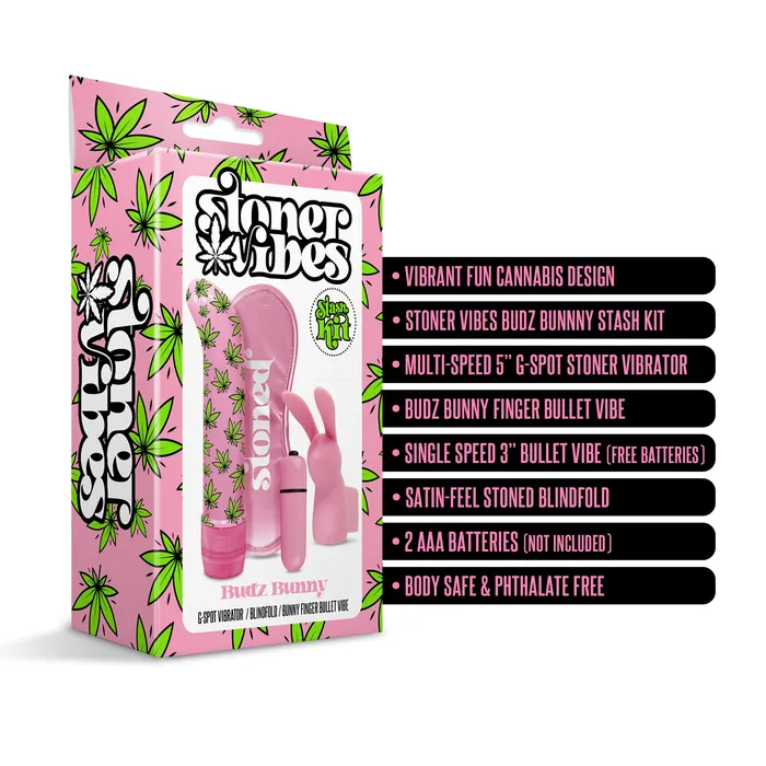 Global Novelties Vibrators | Stoner Vibes Stash Kit Budz Bunny