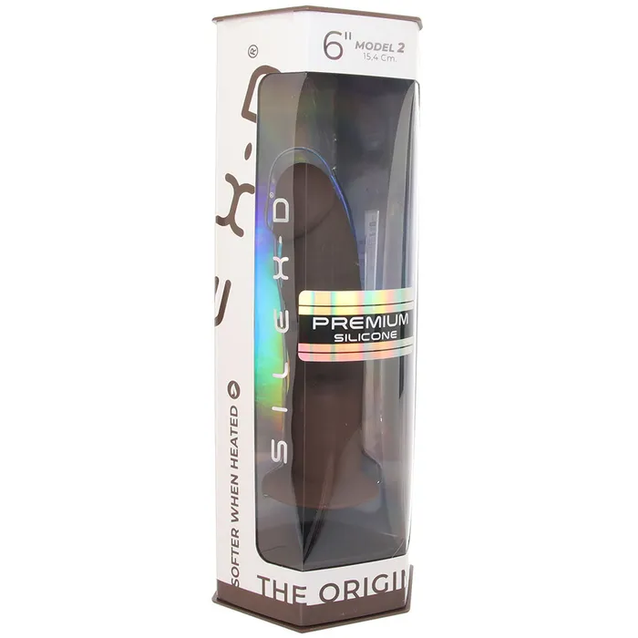 Doc Johnson Dildos SILEXD The Original 6 Inch Model 2 Dildo in Chocolate