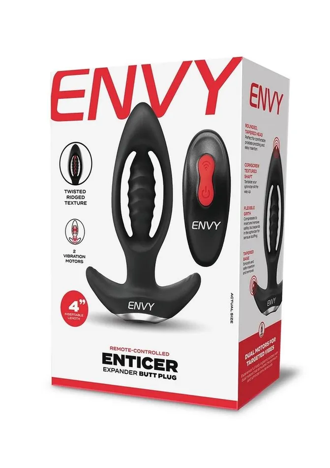 Anal Envy Toys Envy Toys Enticer Remote Controlled Rechargeable Silicone Expander Butt Plug Anal Envy Toys Envy Toys Enticer Remote Controlled Rechargeable Silicone Expander Butt Plug