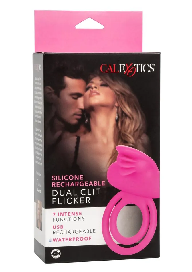 Couples Enhancers Silicone Rechargeable Dual Clit Flicker Vibrating Cockring Multispeed Waterproof Female Sex Toys Couples Enhancers Silicone Rechargeable Dual Clit Flicker Vibrating Cockring Multispeed Waterproof Female Sex Toys