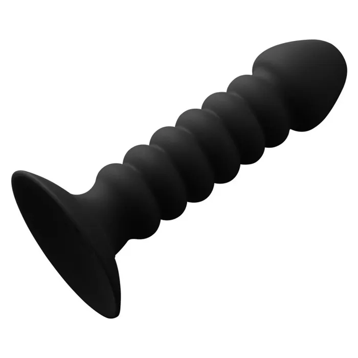 Leto Voss 10Mode Vibrating Ribbed Silicone Anal Plug With Suction Cup Leto Male Sex Toys