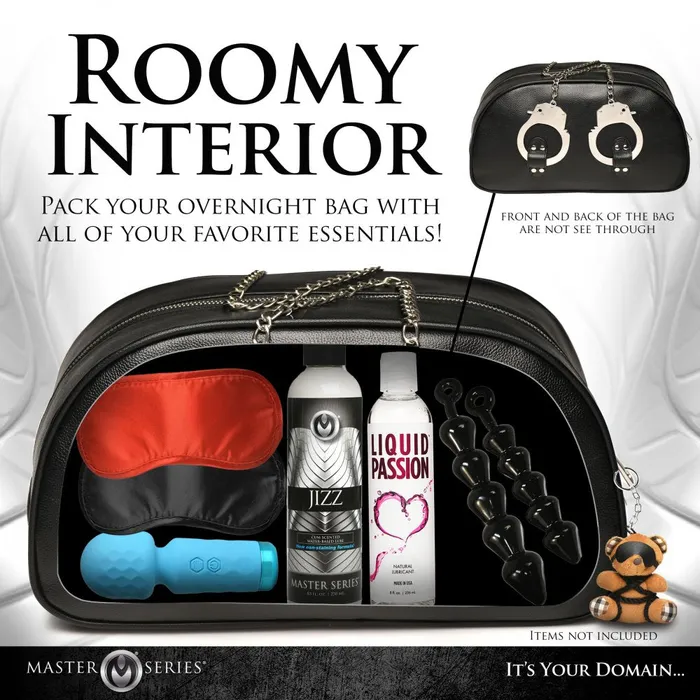 Male Sex Toys Master Series Cuffed and Loaded Travel Bag with Handcuff Handles