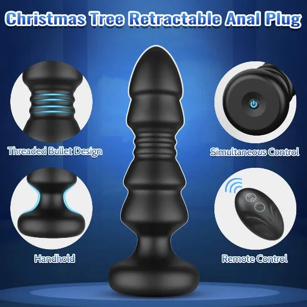 Anal Domlust Remote Control Thrusting Anal Vibrator Butt Plug Vibrating Panties Sex Toy for Men Women