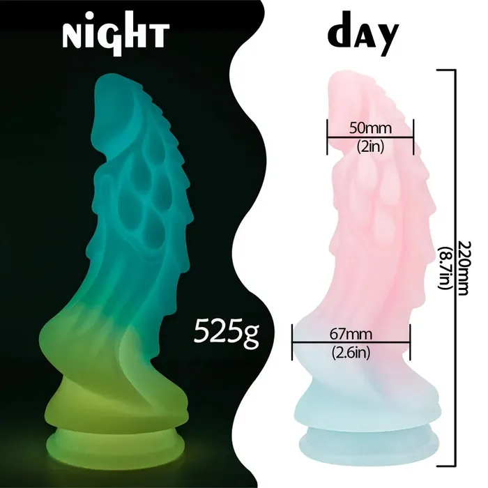 Domlust Anal Dragon Monster Dildo Butt Plug Luminous Macaron Color Fantasy Dildos Women Sex Toy