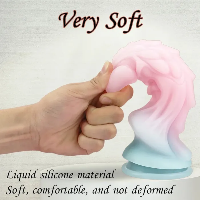 Domlust Anal Dragon Monster Dildo Butt Plug Luminous Macaron Color Fantasy Dildos Women Sex Toy