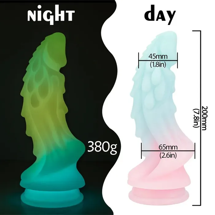 Domlust Anal Dragon Monster Dildo Butt Plug Luminous Macaron Color Fantasy Dildos Women Sex Toy