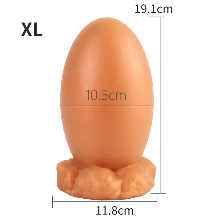 Domlust Anal Soft Silicone Anal Dildo Realistic Dragon Egg Butt Plug Dilator Adult Toys