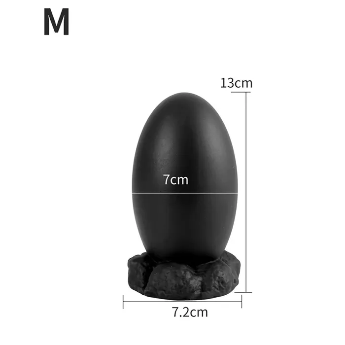 Domlust Anal Soft Silicone Anal Dildo Realistic Dragon Egg Butt Plug Dilator Adult Toys