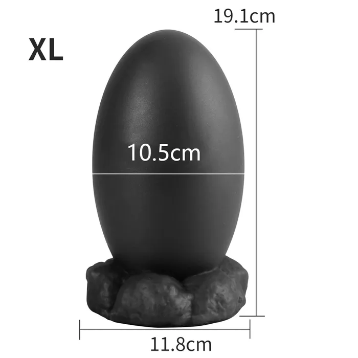 Domlust Anal Soft Silicone Anal Dildo Realistic Dragon Egg Butt Plug Dilator Adult Toys