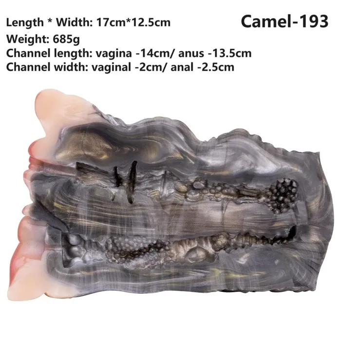 Domlust Male Sex Toys Camel Vagina Male Masturbation Pocket Pussy Silicone Realistic Penis Masturbator Sex Toys