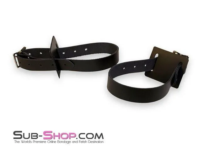 Autumn Restraints 0749A Chair and Bedpost Bondage Straps Pair Black Leather