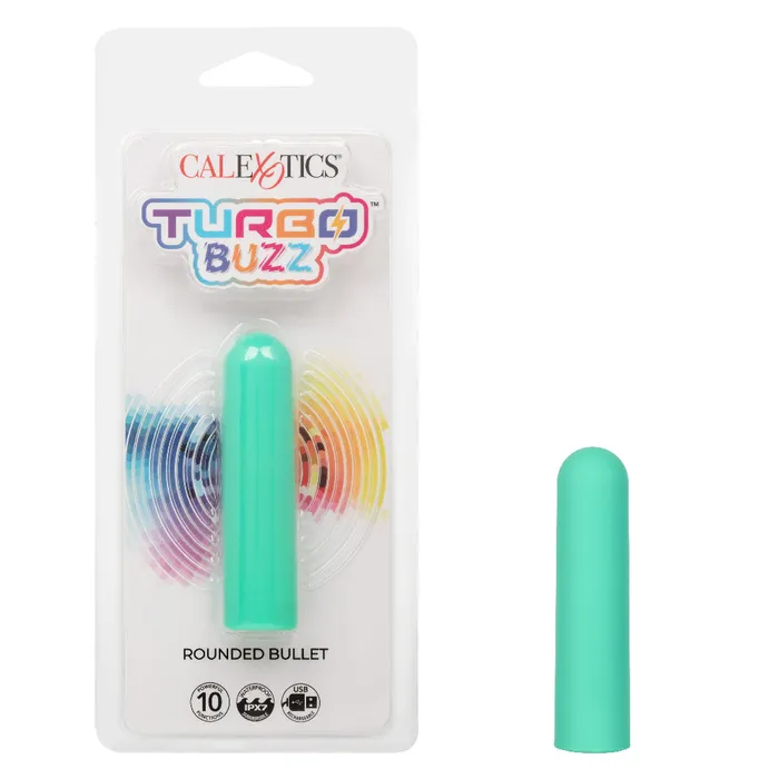 CalExotics Female Sex Toys Turbo Buzz Rounded Bullet Green CalExotics Female Sex Toys Turbo Buzz Rounded Bullet Green