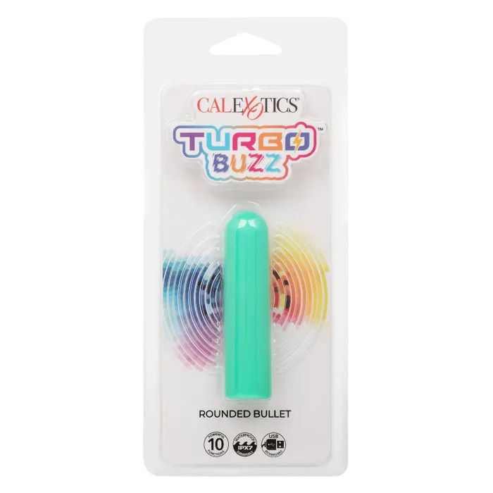 CalExotics Female Sex Toys Turbo Buzz Rounded Bullet Green CalExotics Female Sex Toys Turbo Buzz Rounded Bullet Green