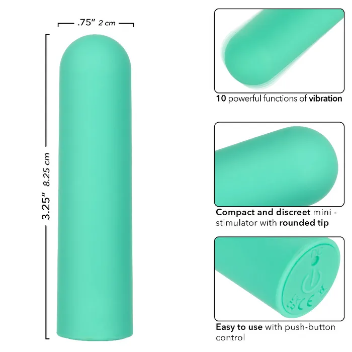 CalExotics Female Sex Toys Turbo Buzz Rounded Bullet Green CalExotics Female Sex Toys Turbo Buzz Rounded Bullet Green