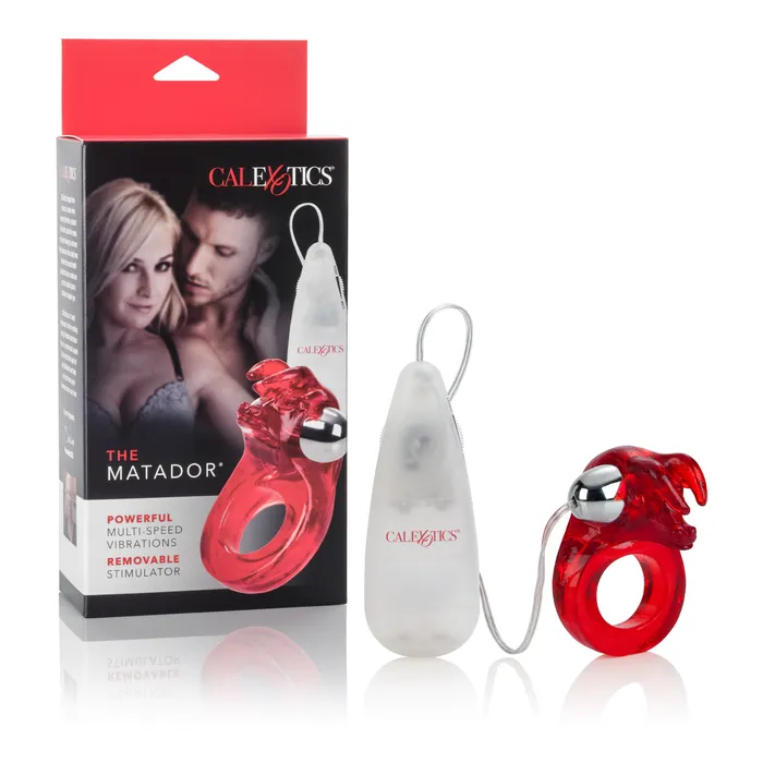 Calexotics Male Sex Toys Matador Exciting Couples Ring with MultiSpeed Bullet for Fun Adventures