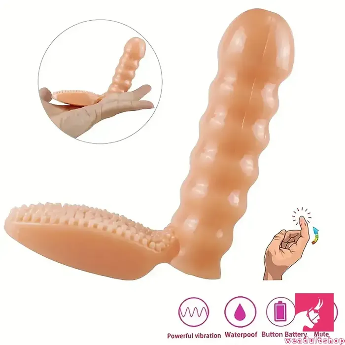 Female Sex Toys 406in Vibrating Middle Finger Dildo For Clit Prostate G Spot Vibrator Weadultshop